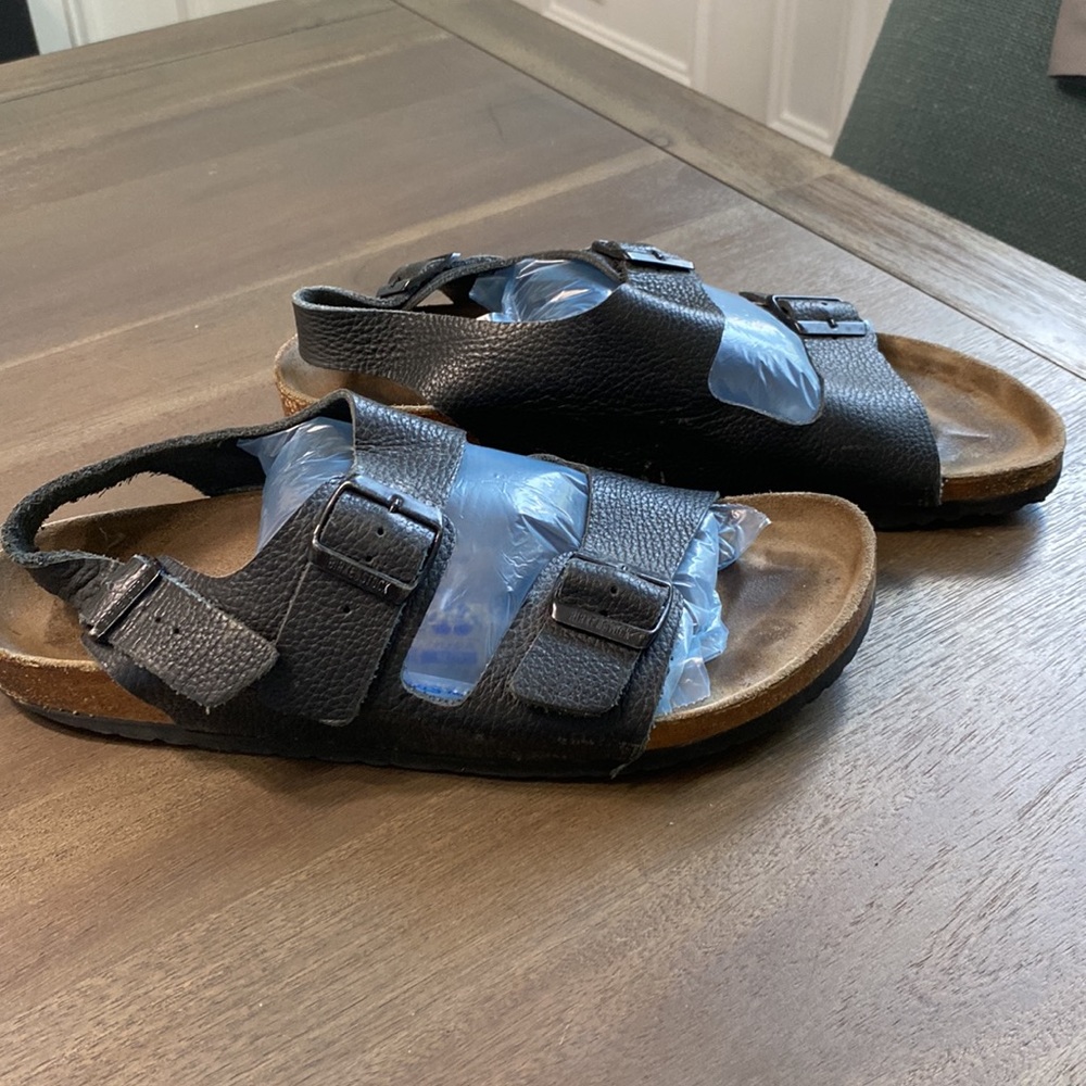 Papillio Birkenstock Milano Slingback Footbed Sandals Mens Size 12